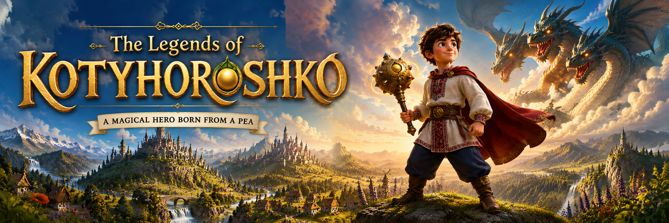 The Legends of Kotyhoroshko — illustrated world cover